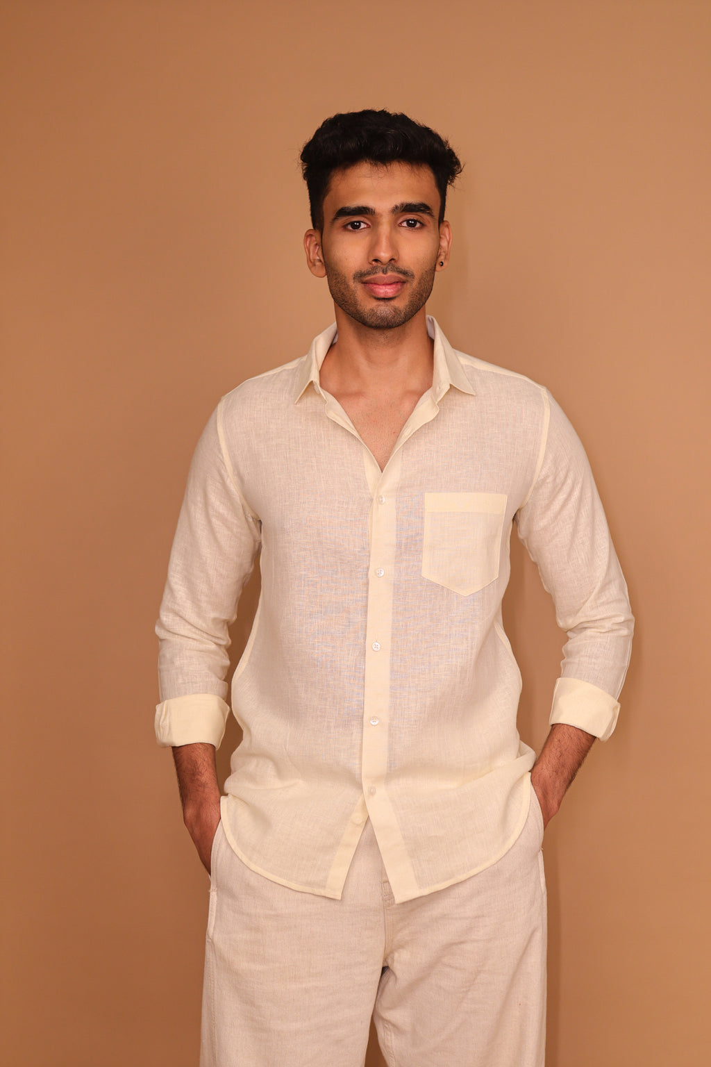 SK Linen Ivory Shirt