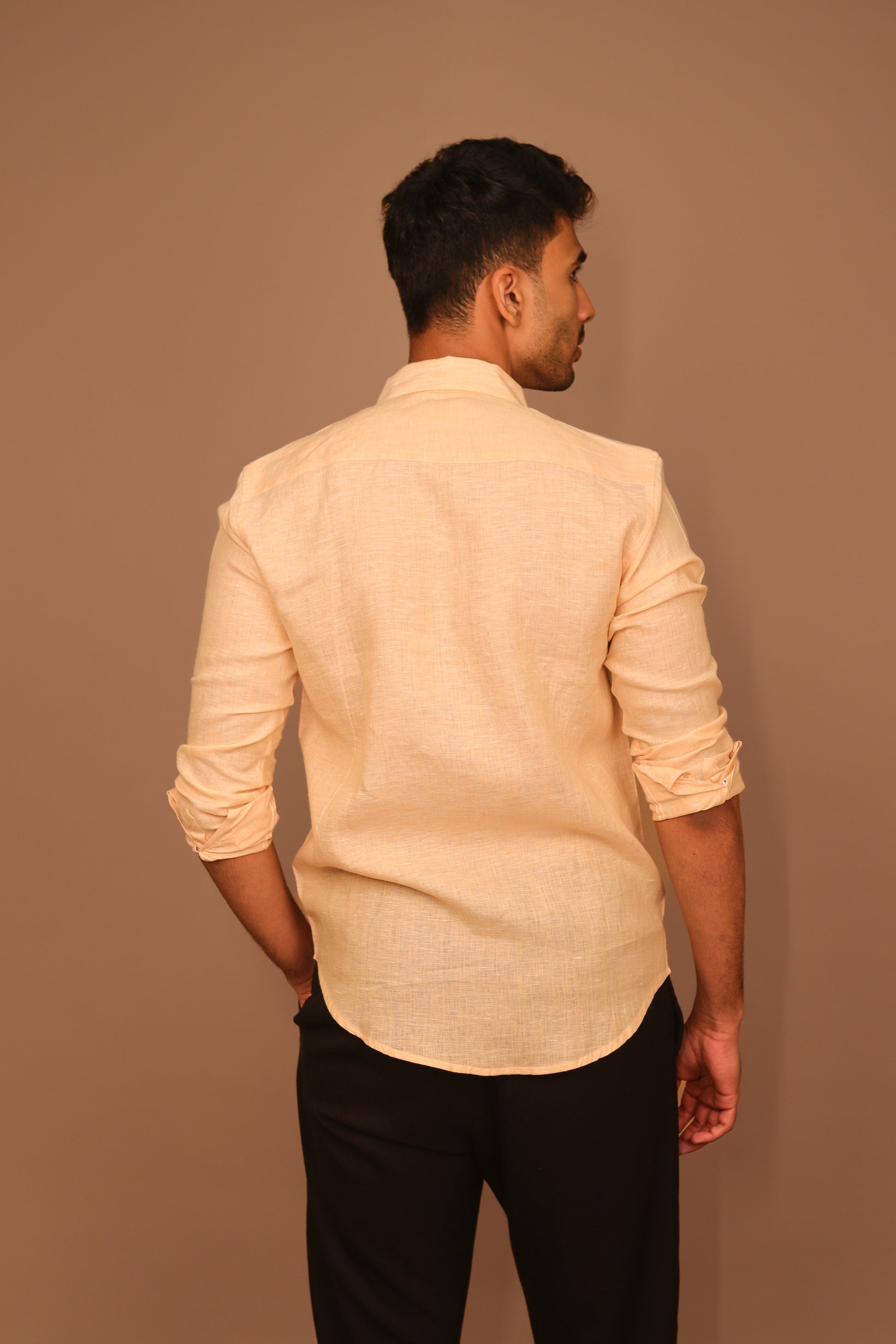 SK Linen Peach Shirt