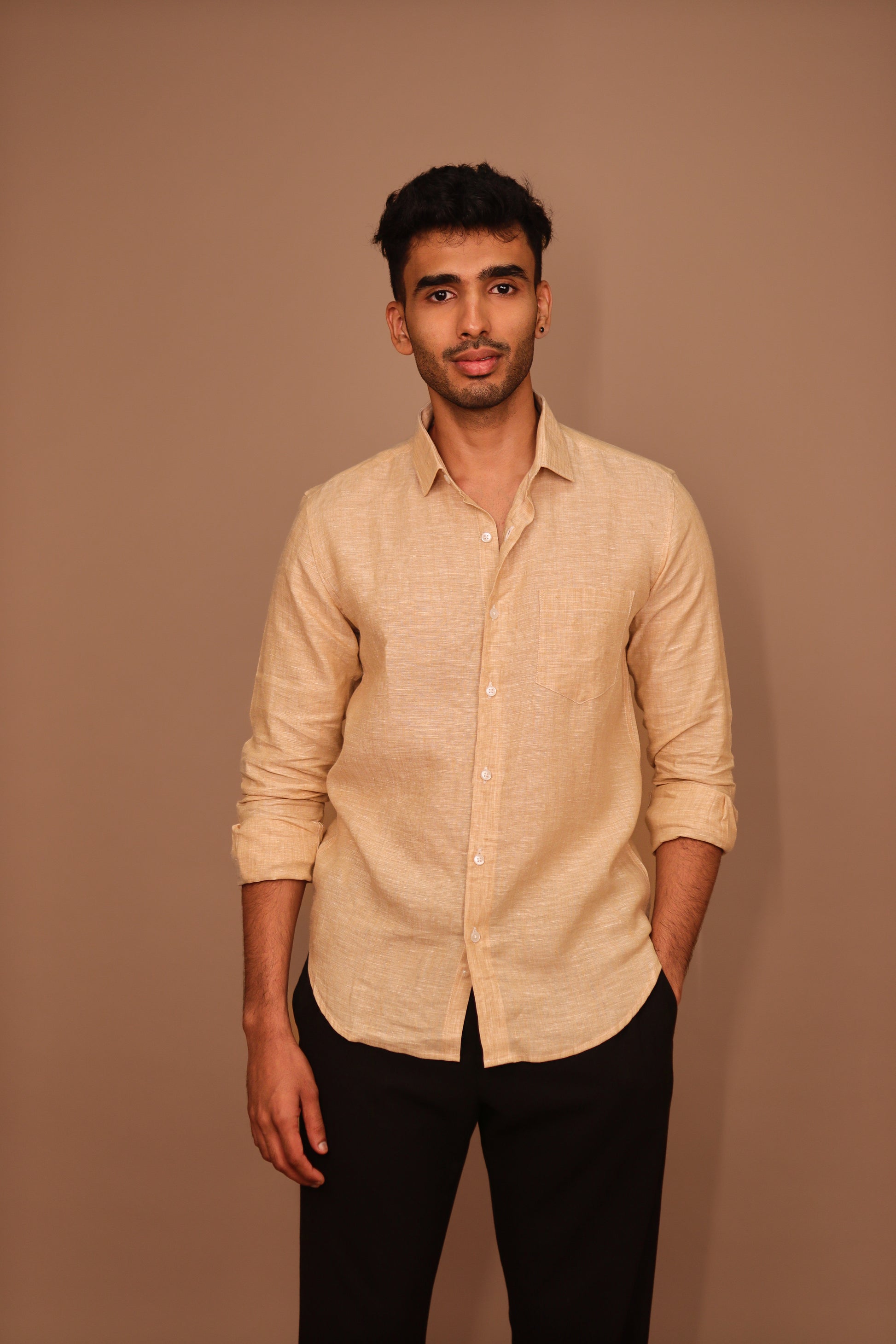 SK Linen Beige Shirt
