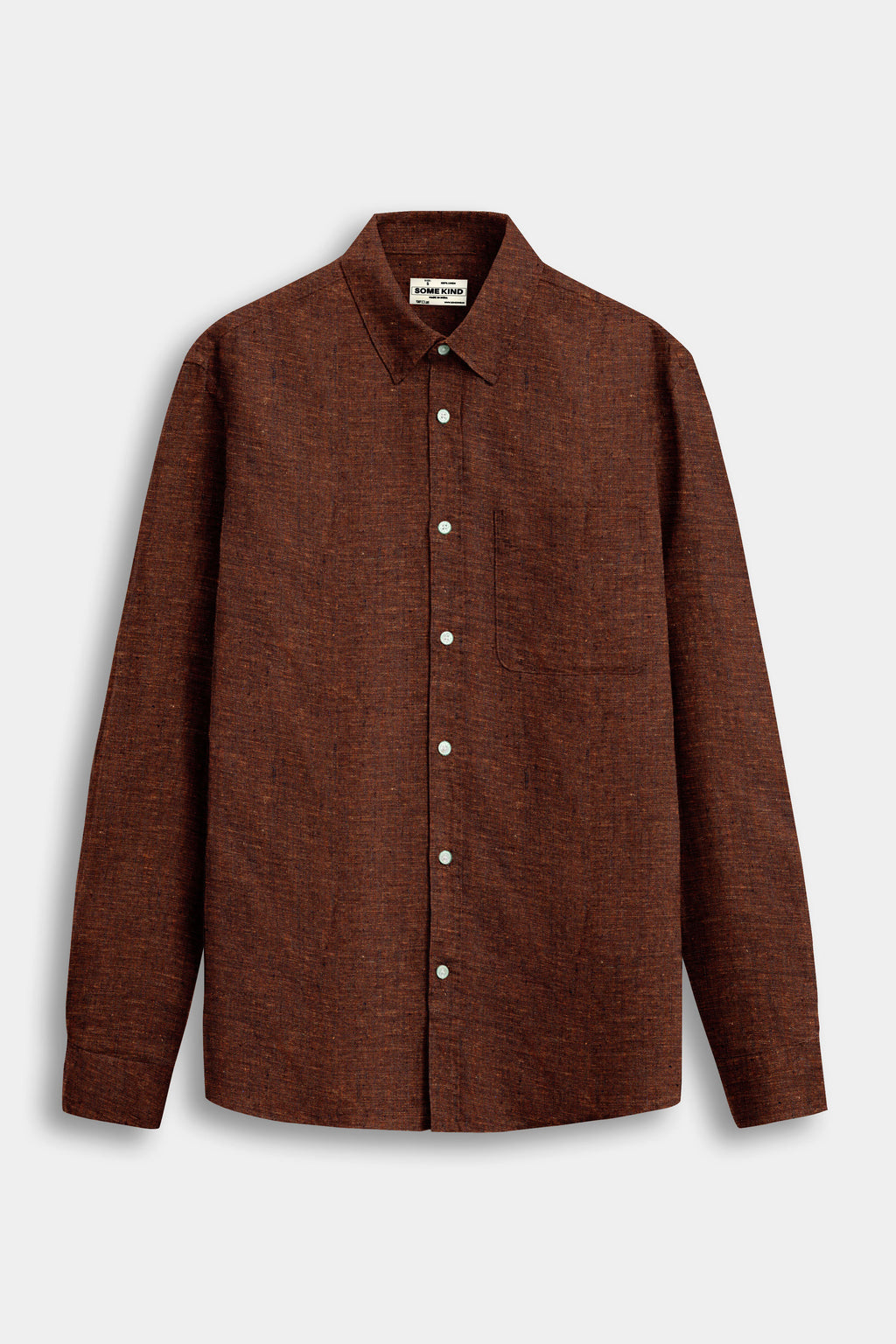 SK Linen Wine Brown shirt