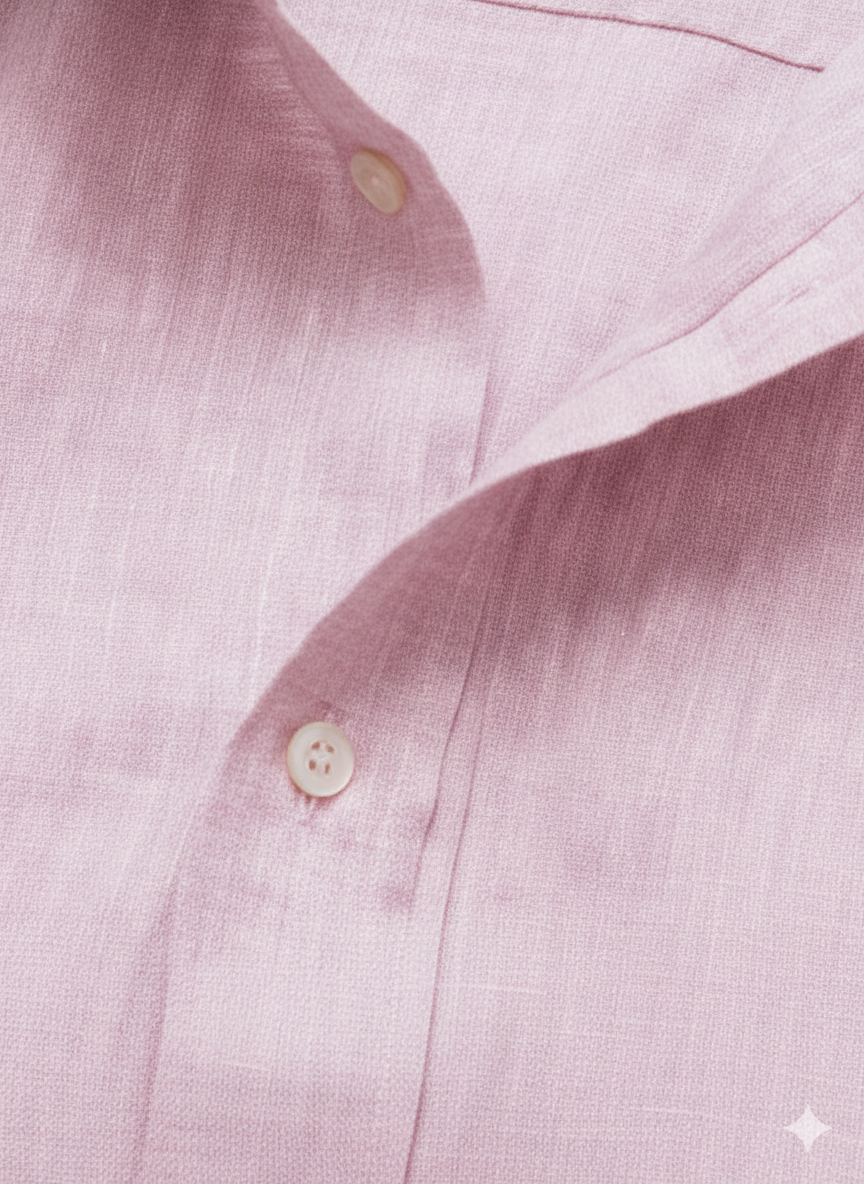 SK Linen Baby Pink shirt