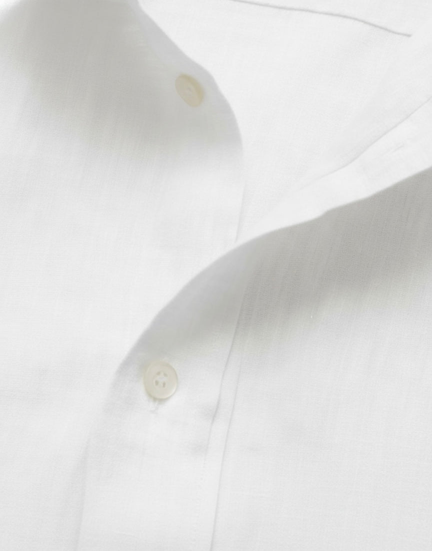 SK Linen Classic White Shirt