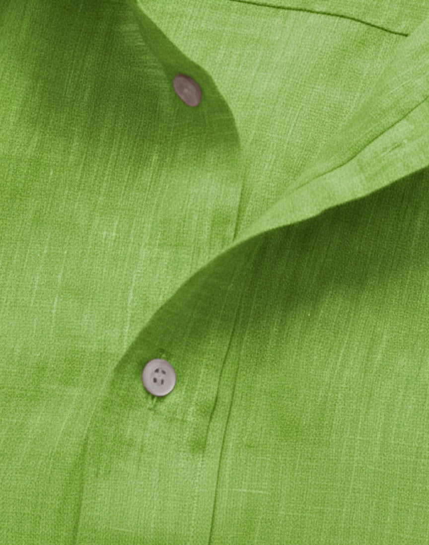 SK Linen Lime Green Shirt