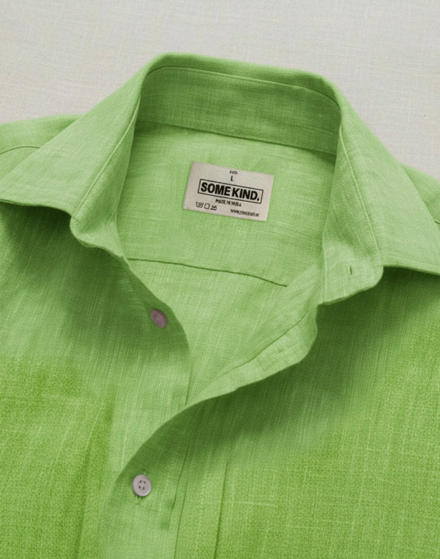 SK Linen Lime Green Shirt