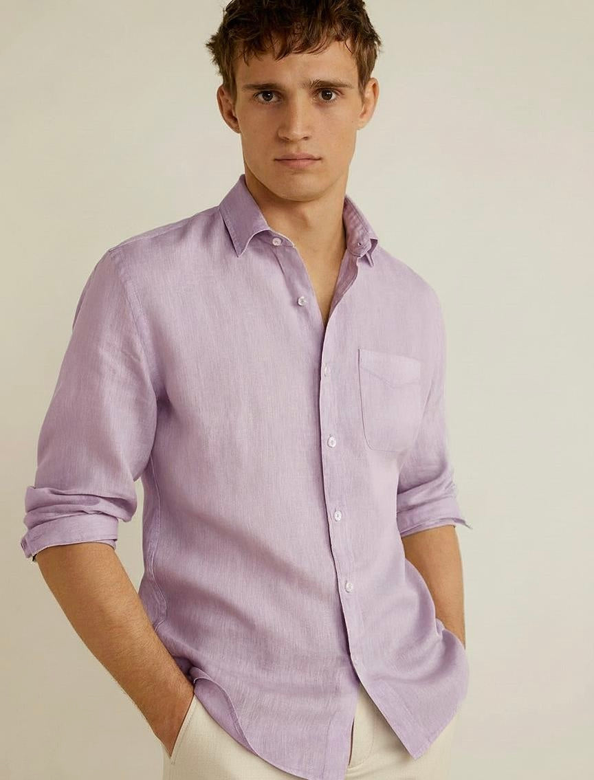 SK Linen Lavender shirt